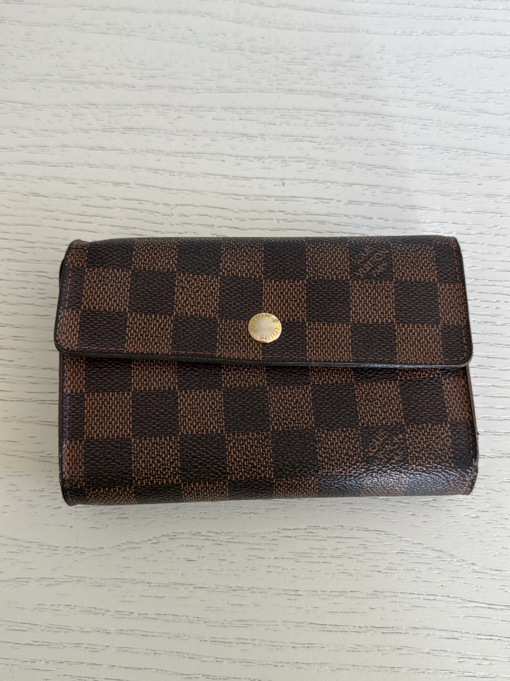 Louis Vuitton Brown Damier Ebene Wallet